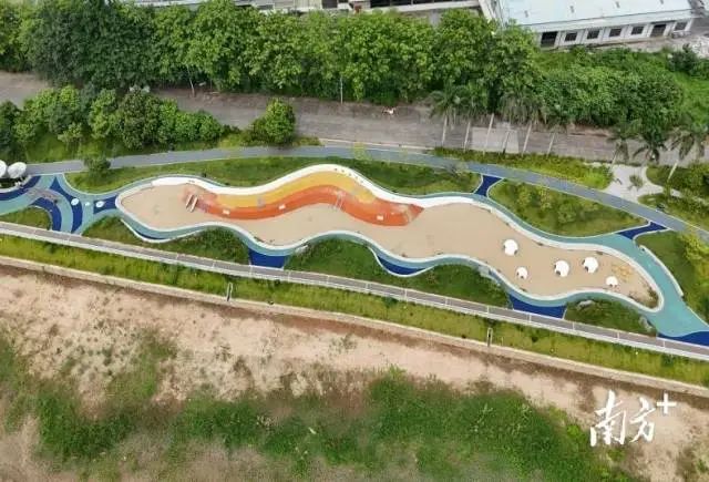 B片区环岛公园已开放。 受访者供图 图片