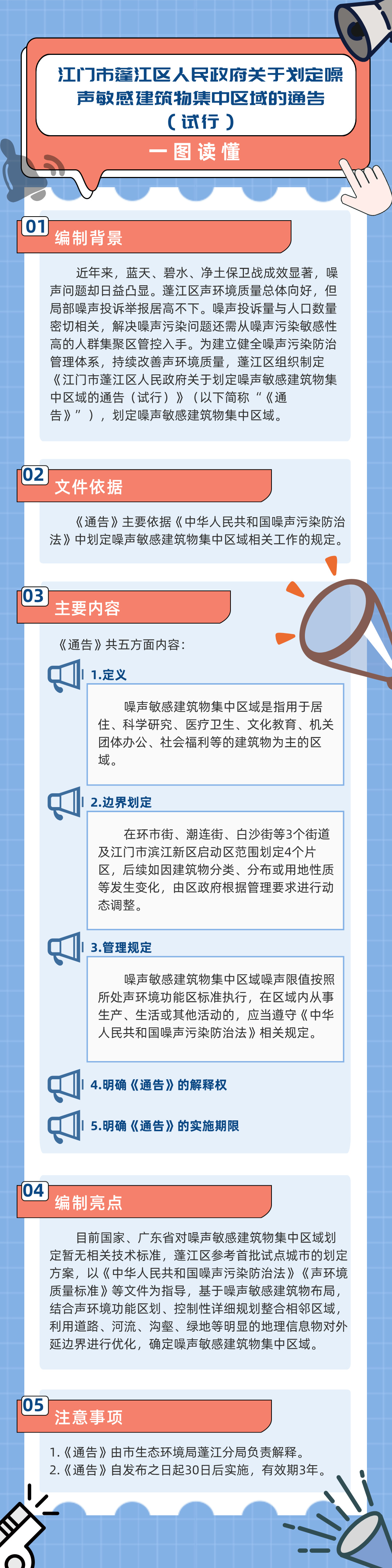 《春雨直播
关于划定噪声敏感建筑物集中区域的通告（试行）》图解.jpg