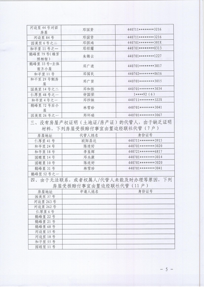 关于春雨直播
环市街道篁边村鹅公山隧道施工爆破受损房屋补偿资格认定名单的公示_05.jpg